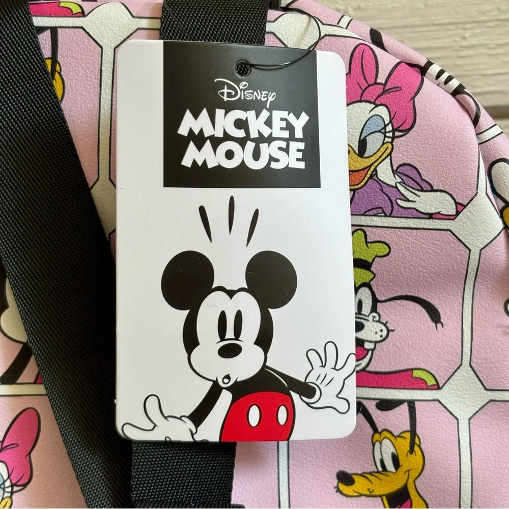 Disney Bioworld Small Multi Colored‎ Backpack Mickey Mouse & Friends NEW